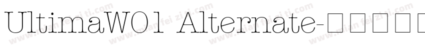 UltimaW01 Alternate字体转换